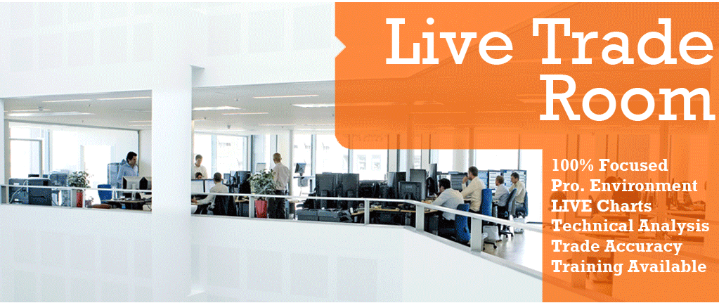 home page options for the live trade room