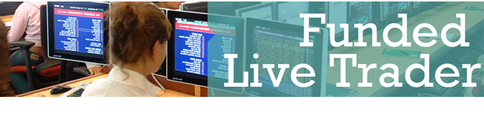 female trader at the screens funded professional trader header image