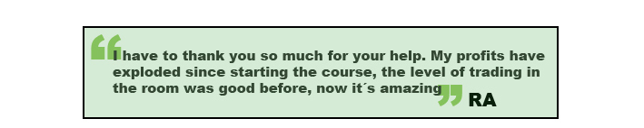 i have to thank you for your help. my profits have exploded since starting the course, the level of trading in the room was good before, now its amazing