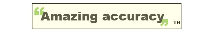 amazing accuracy from the BonTrade course